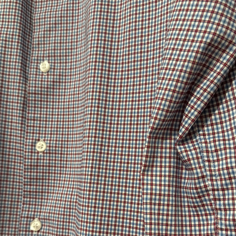 Synergy Performance Red and Blue Checkered Men's Shirt - Picture 4 of 7
